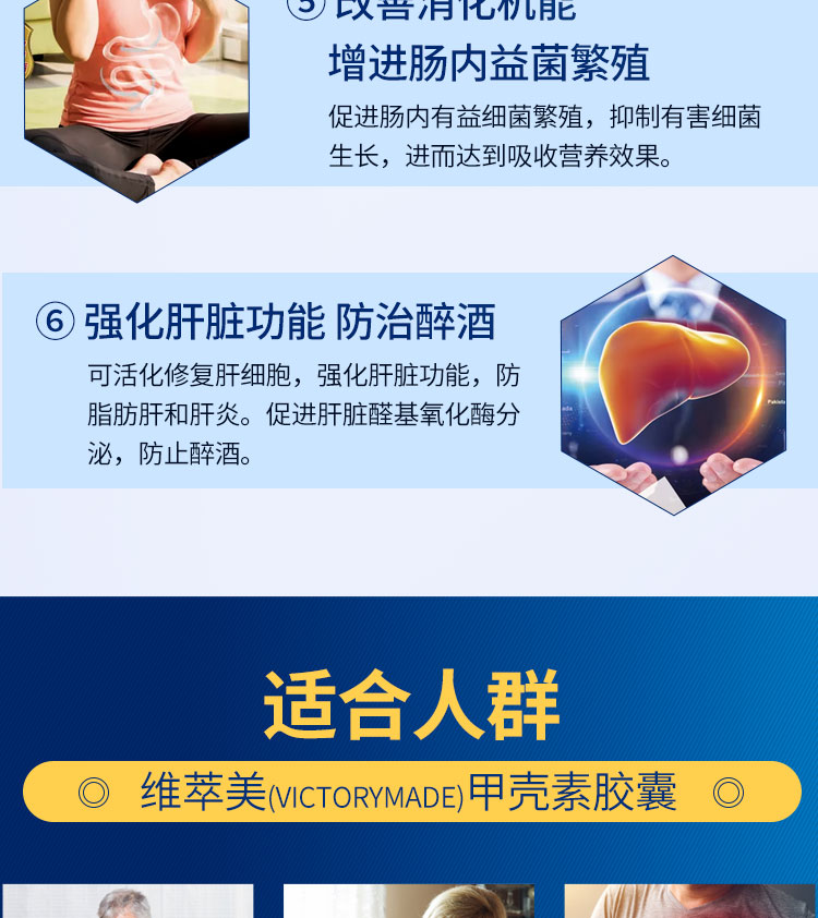 维萃美（Victorymade）甲壳素胶囊340mg*60ç2?