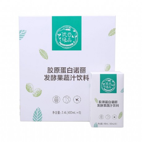 新生活(New_Life)优谷绿品胶原蛋白诺丽果汁植物复合饮料2400ml（80ml*30袋）