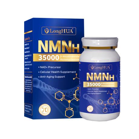 派奥因（LongHUA）NMN35000焕活细胞 NAD+补充剂 70粒/瓶