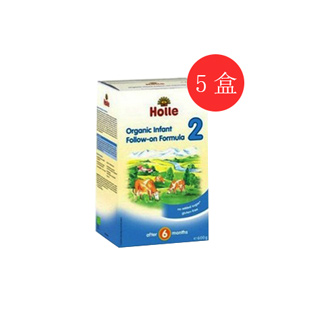 泓乐(Holle)2段（6-12个月）奶粉600G【5盒】