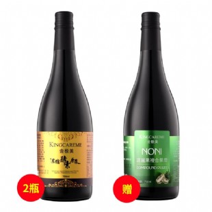 金极美(Kingcareme)诺丽果复合果浆+SOD螯合金纯酵素原液【强效排毒调节酸性体质买二赠一套装】