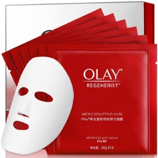 玉蘭油Olay彈力面膜新生塑顏修紋6片