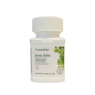 安利纽崔莱(NUTRILITE)成人铁质叶酸片90片