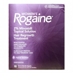 落健(Rogaine)女士防脱再生液60ml*3瓶【美国原装进口版】