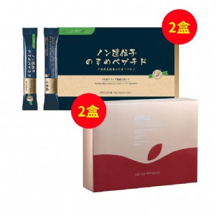 维萃美(Victorymade)苹果干细胞固体饮品2盒*18包+纯大豆小分子肽2盒*20袋【排毒清肠体验装】