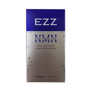 新西蘭EZZ（EZZ）NMN基因能量片睡眠精力免疫好抗衰老逆齡NAD60粒*2（新包裝）