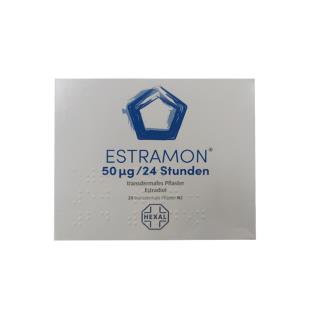 德國諾華（Estramon）卵巢雌性激素荷爾蒙貼更年貼50ug*24貼/盒（德國原裝進(jìn)口 ，無中文標(biāo)）