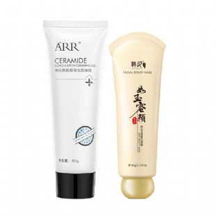 韓紀(jì)玉容撕拉面膜60g*1+ARR神經(jīng)酰胺凝潤潔面啫喱80g*1【拼多多】