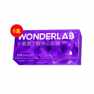 WonderLab(WonderLab)睡眠夹心软糖 GABA安神助深度入睡神器茶氨酸【六盒装】