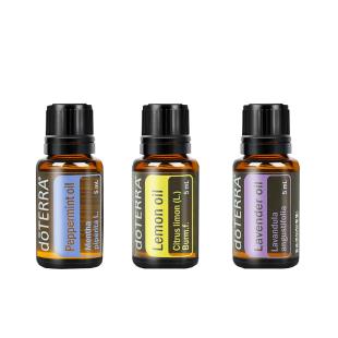 多特瑞（Doterra）基本精油套装薰衣草柠檬薄荷三支*5ml