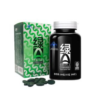 綠A（GreenA）天然螺旋藻精片0.5g*200粒/瓶（保健品級(jí)）