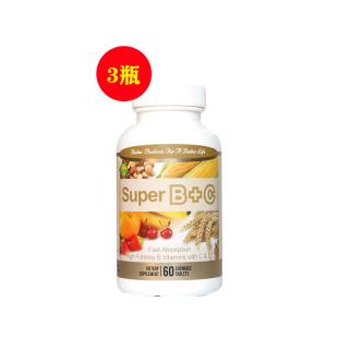 信心康乐（confidence）超维B+C多种复合维生素咀嚼片60粒/瓶【三瓶】