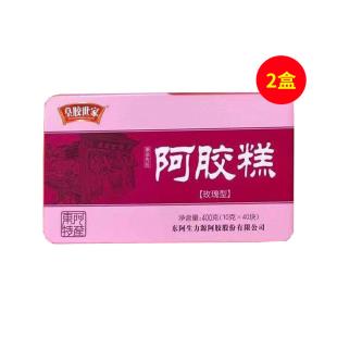 山东胶肽美益生元阿胶糕【玫瑰味】400g买一送一