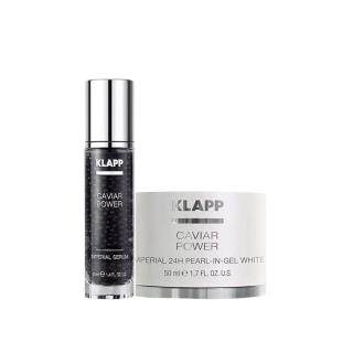 科莱璞（klapp)黑白鱼子套盒 皇冠深海鱼子精华 40ml+科莱璞白鱼子面霜50ml