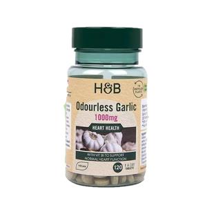 英国荷柏瑞（Holland_Barrett）无味大蒜精华片1000mg 120粒