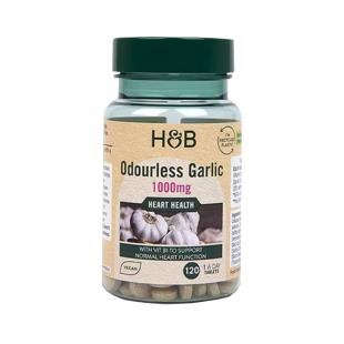 英國荷柏瑞（Holland_Barrett）無味大蒜精華片1000mg 120粒