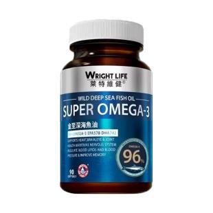 萊特維?。╓RIGHT_LIFE）金至深海魚油軟膠囊DHA EPA omega-3  90粒/瓶