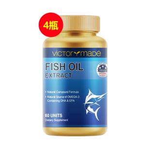 維萃美(Victorymade)五倍純凈三重深海魚油1500mg*60?！久腊嫔壈妗俊举I三送一】