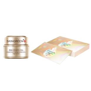 【買11瓶再送1瓶 再送面膜】仙格麗(Skingreen)煥活細(xì)胞再生修復(fù)晚霜