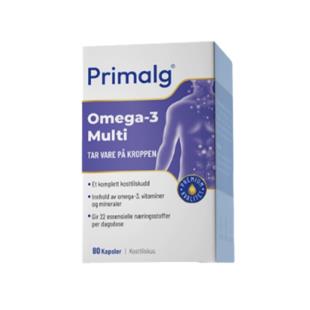 挪威Primalg高含量DHA青少年补脑鱼油Omega3记忆力备考学生高浓度 多维情绪鱼油(80粒/瓶)