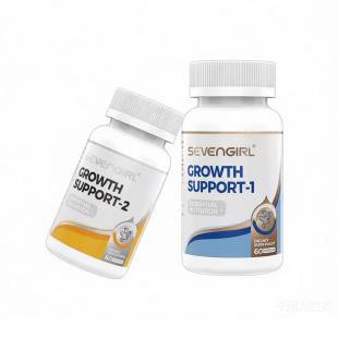 Sevengirl斯樂(lè)葆IGF-1生長(zhǎng)因子骨骼健康素60粒+K2兒童鈣青少年成長(zhǎng)膠囊 60粒 一盒/兩瓶