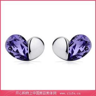 施華洛世奇(SWAROVSKI)愛(ài)情種子水晶耳釘【紫色】