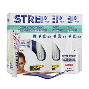 诗瑞(STREP)脱毛膏套装50ml+40ml/盒3套特效装