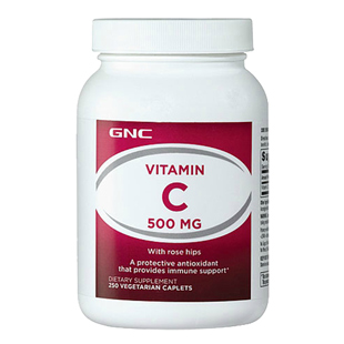 健安喜(GNC)玫瑰果天然维生素C500mg*250片【新包装】