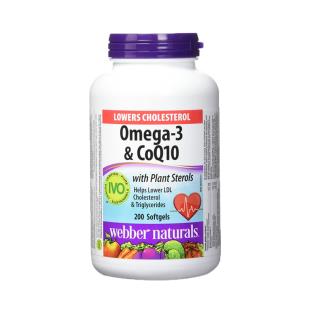 加拿大Webber_Naturals(Webber_Naturals)輔酶CQ10+魚油Omega3【加拿大版】200粒