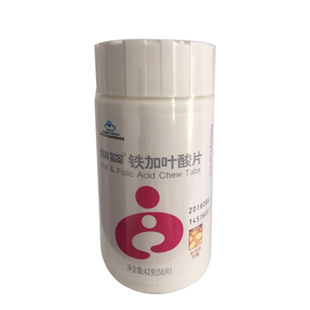 葆嬰(Babycare)鐵加葉酸片【最新包裝】56片/瓶