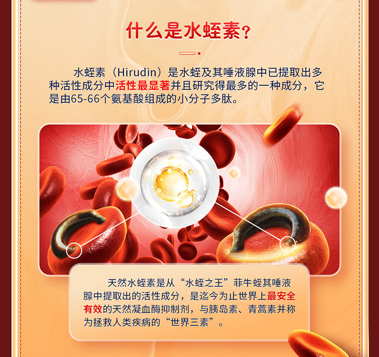 维萃美(victorymade)天然水蛭素小分子活性肽4g*24pcs/盒