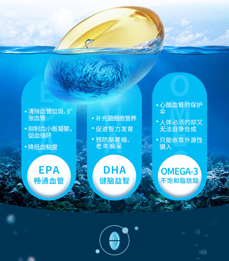 维萃ç¾?Victorymade)五å€纯净三重深海鱼油1500mg*60粒ã€美版升级版ã€