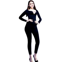 佩缇尚魅(PETAL_CHAUMET)私人定制能量体雕长袖长裤连体塑身衣黑色黑色S（非常规款，定制款）
