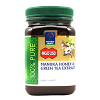 蜜紐康(Manuka_Health)MGO250+麥盧卡純天然綠茶【新西蘭原裝進口】500g 