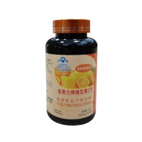 健牌(KENSDA)金奥力牌维生素C咀嚼片【香橙味】600mg/片*60片